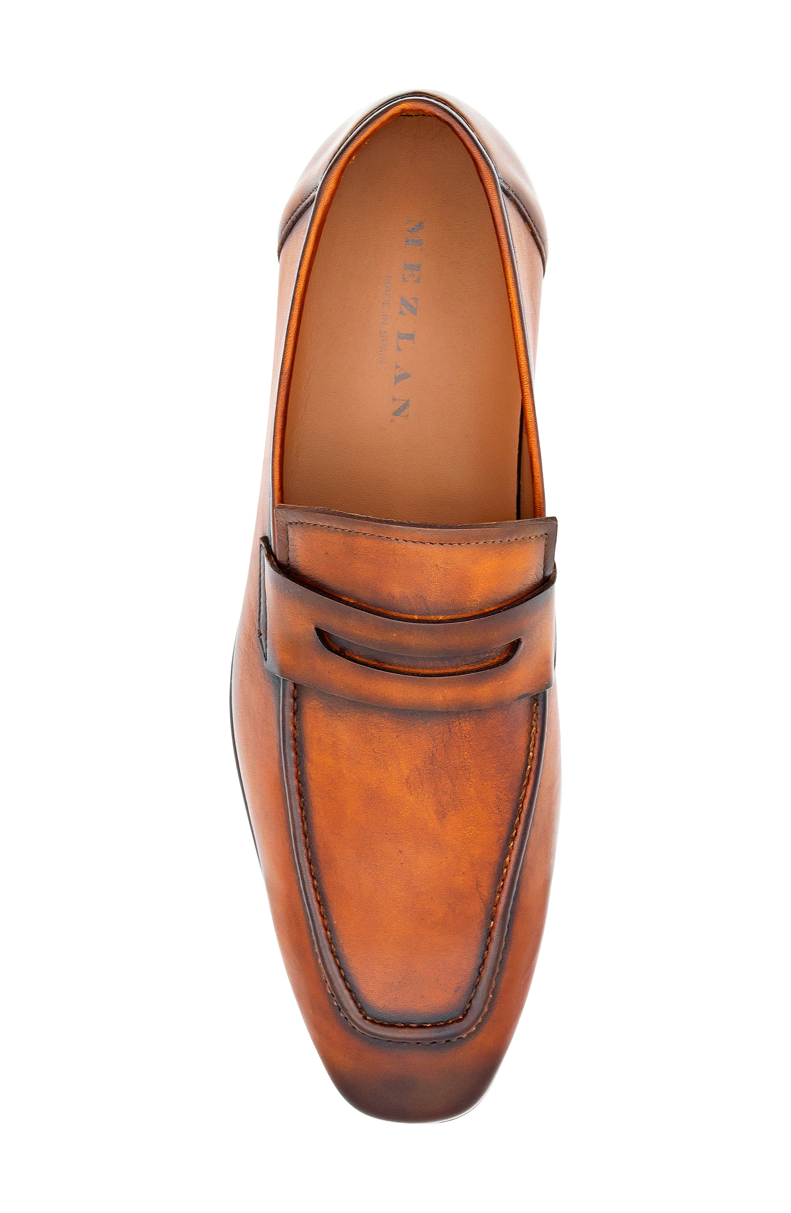 Patina Penny Loafer, Alternate, color, DARK COGNAC