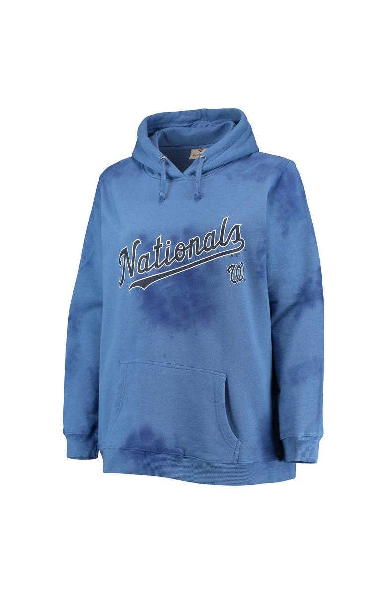PROFILE Women's Navy Washington Nationals Plus Size Cloud Pullover Hoodie, Alternate, color, Navy