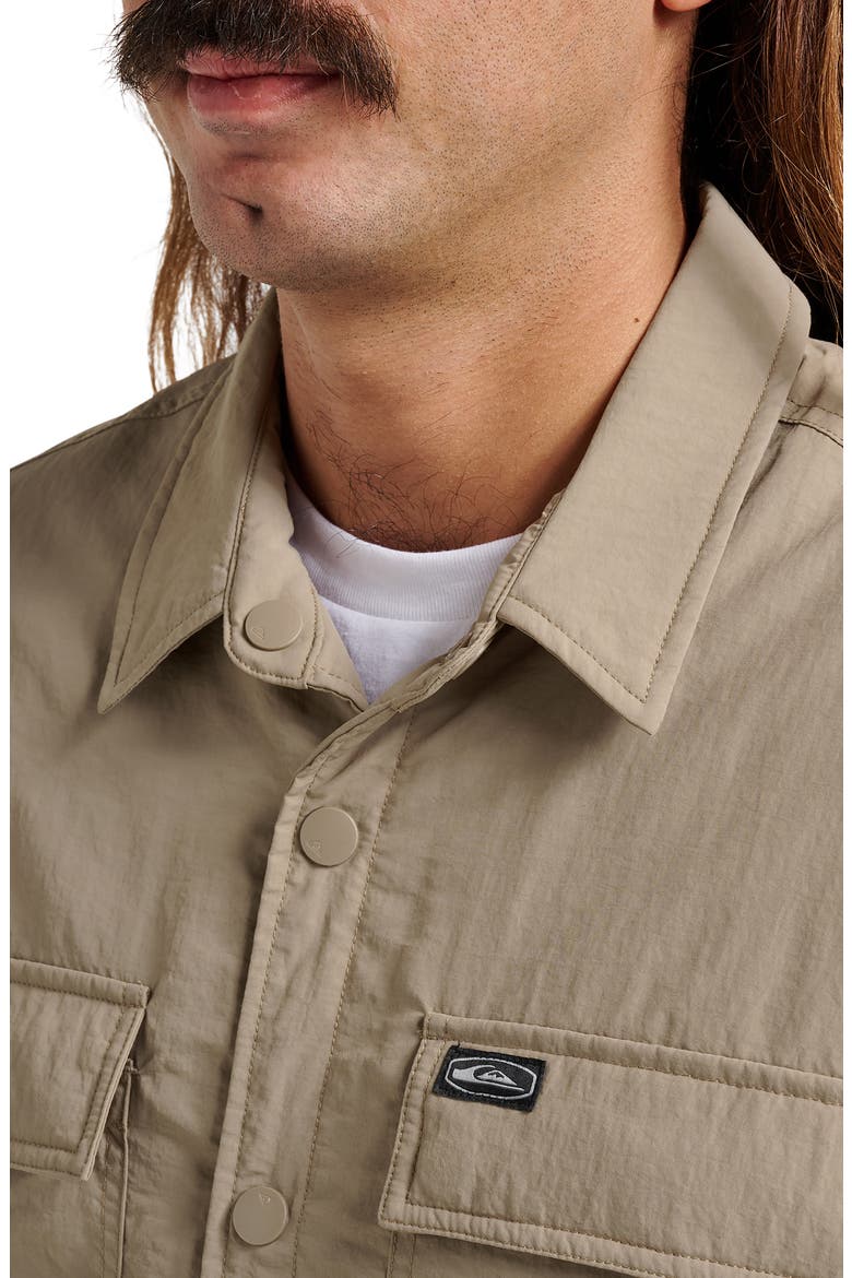 Cold Water Repellent Snap Shacket, Alternate, color, FALLEN ROCK