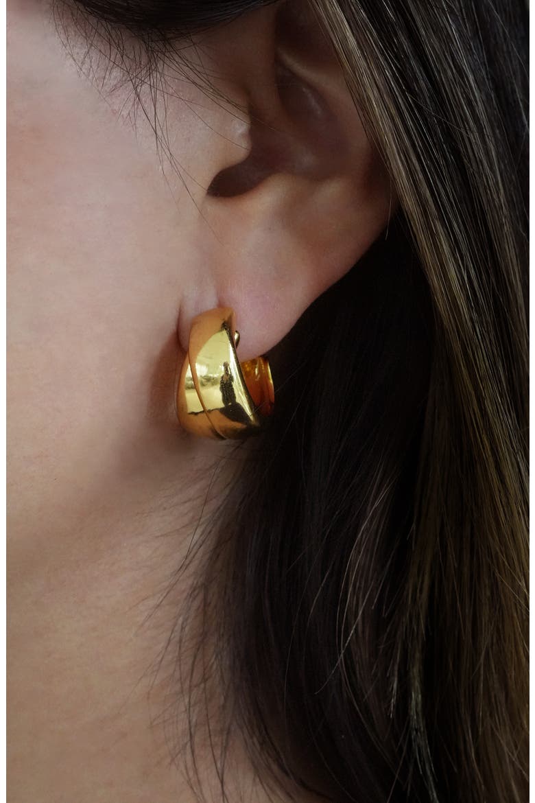 Double Hoop Earrings, Alternate, color, GOLD