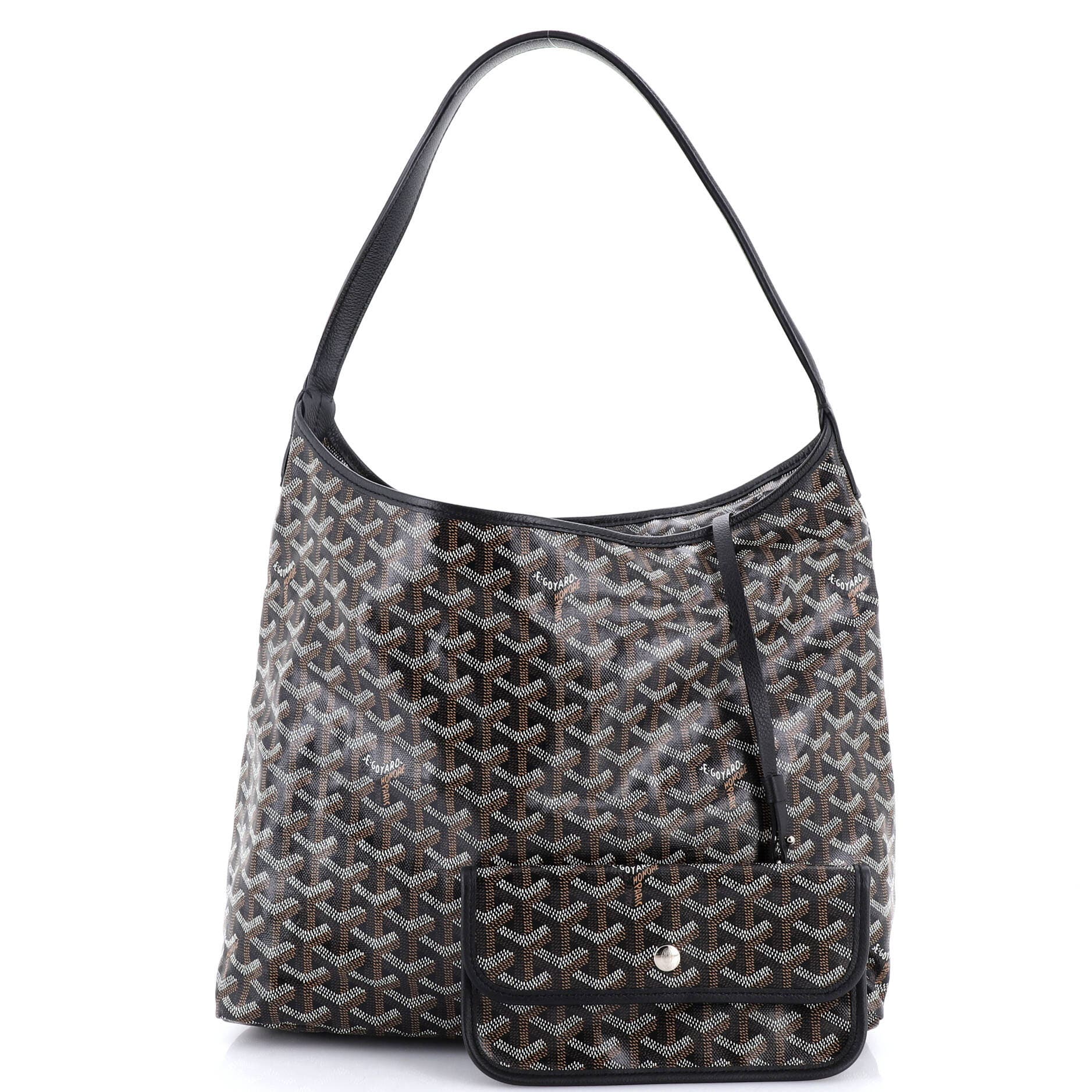 Pre-Owned Goyard Boheme Hobo Printed Coated Canvas, Alternate, color, 