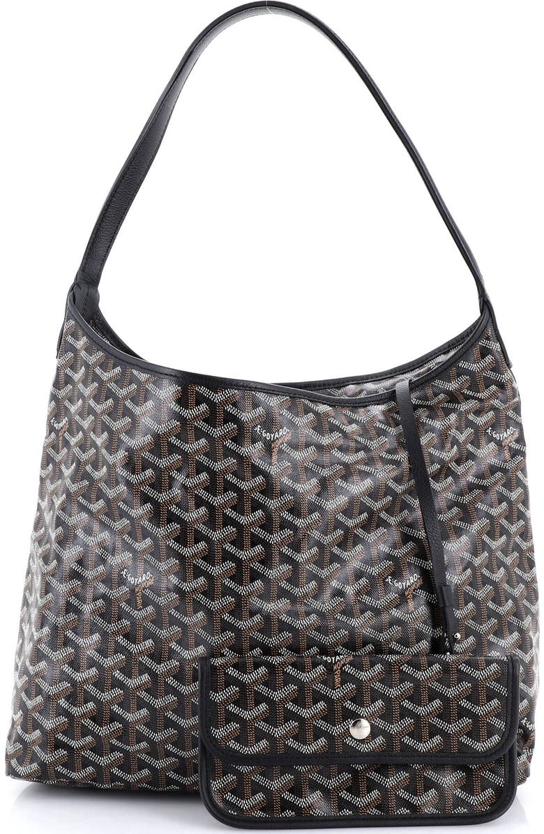Pre-Owned Goyard Boheme Hobo Printed Coated Canvas, Alternate, color,