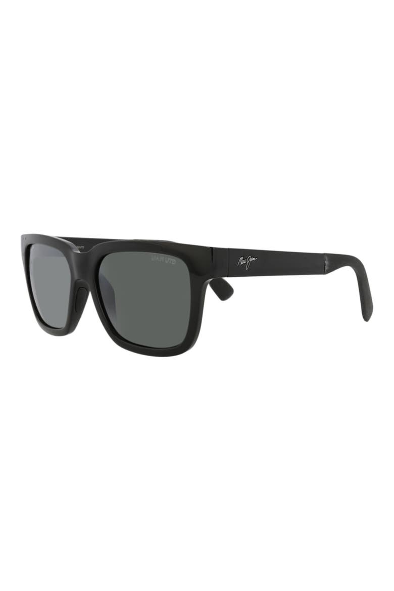 54mm Polarized Square Sunglasses, Alternate, color, BLACK BLACK GREY