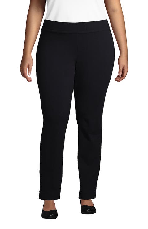 Plus Size Starfish Mid Rise Slim Leg Pants