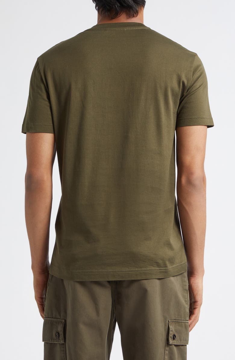 Dolce&Gabbana Logo Patch T-Shirt, Alternate, color, Grigio Fango Scuro