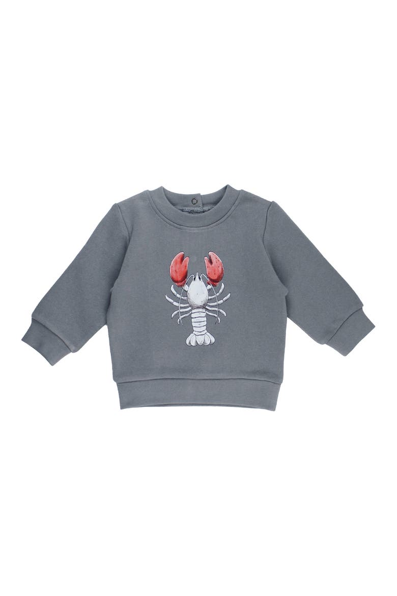 Cozy Organic Cotton Fleece Sweatshirt, Main, color, LOBSTER