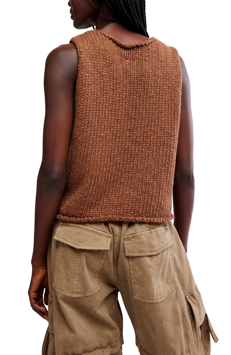Free People Opal Sweater Tank, Alternate, color, Emperador