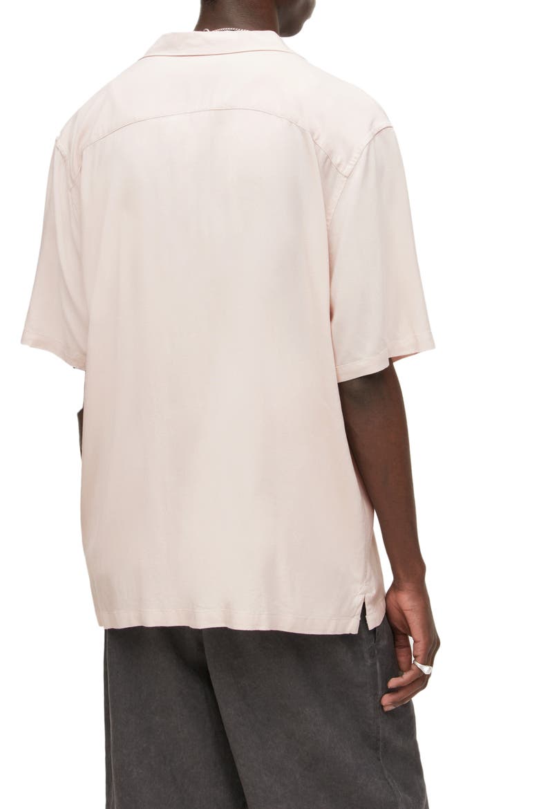 Venice Relaxed Fit Short Sleeve Button-Up Camp Shirt, Alternate, color, ASH DESERT PINK