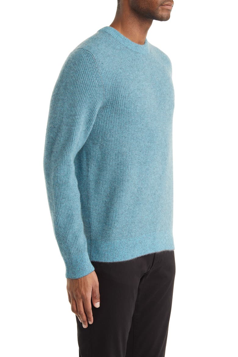 Boiled Cashmere Crewneck Sweater, Alternate, color, FOUNTAIN COMBO
