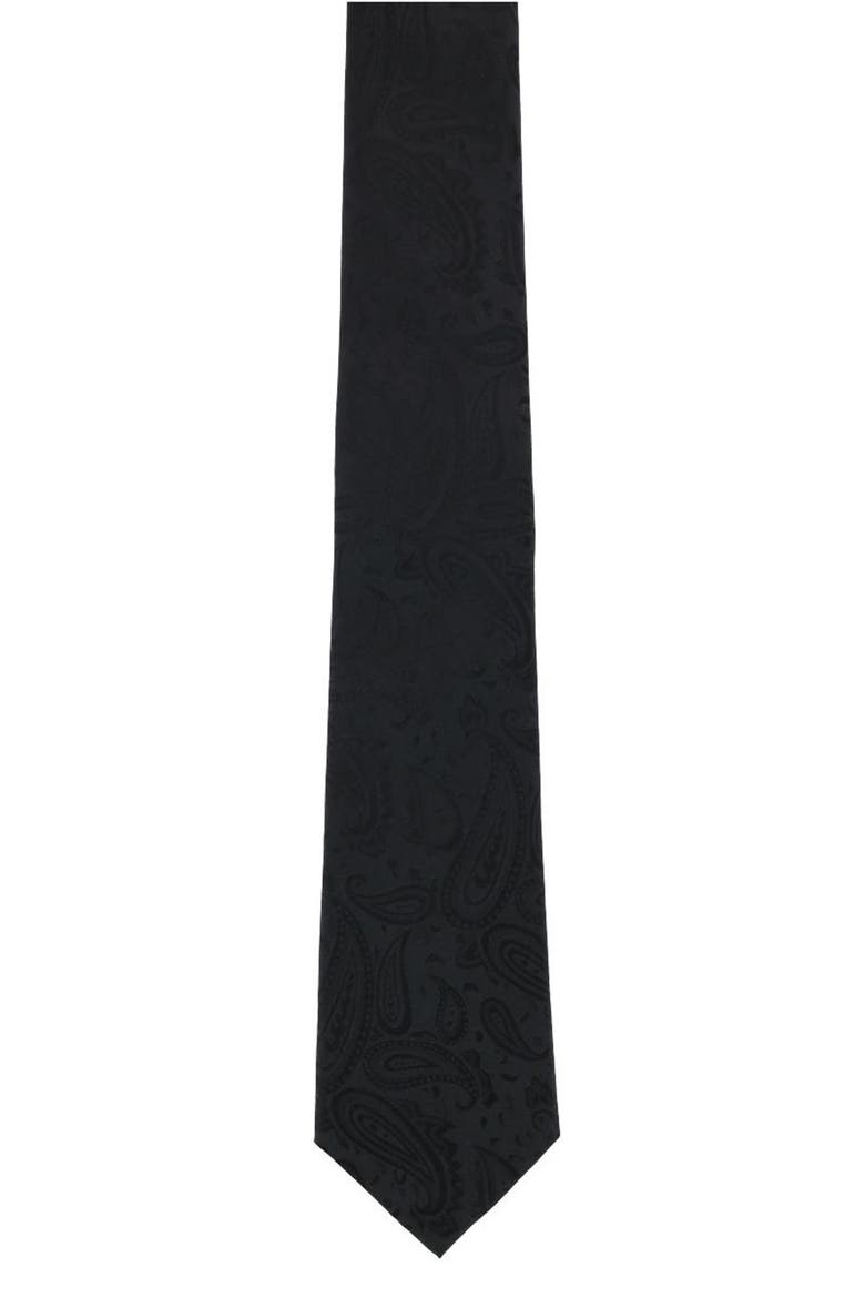 Banbury Silk Tie, Alternate, color, BLACK
