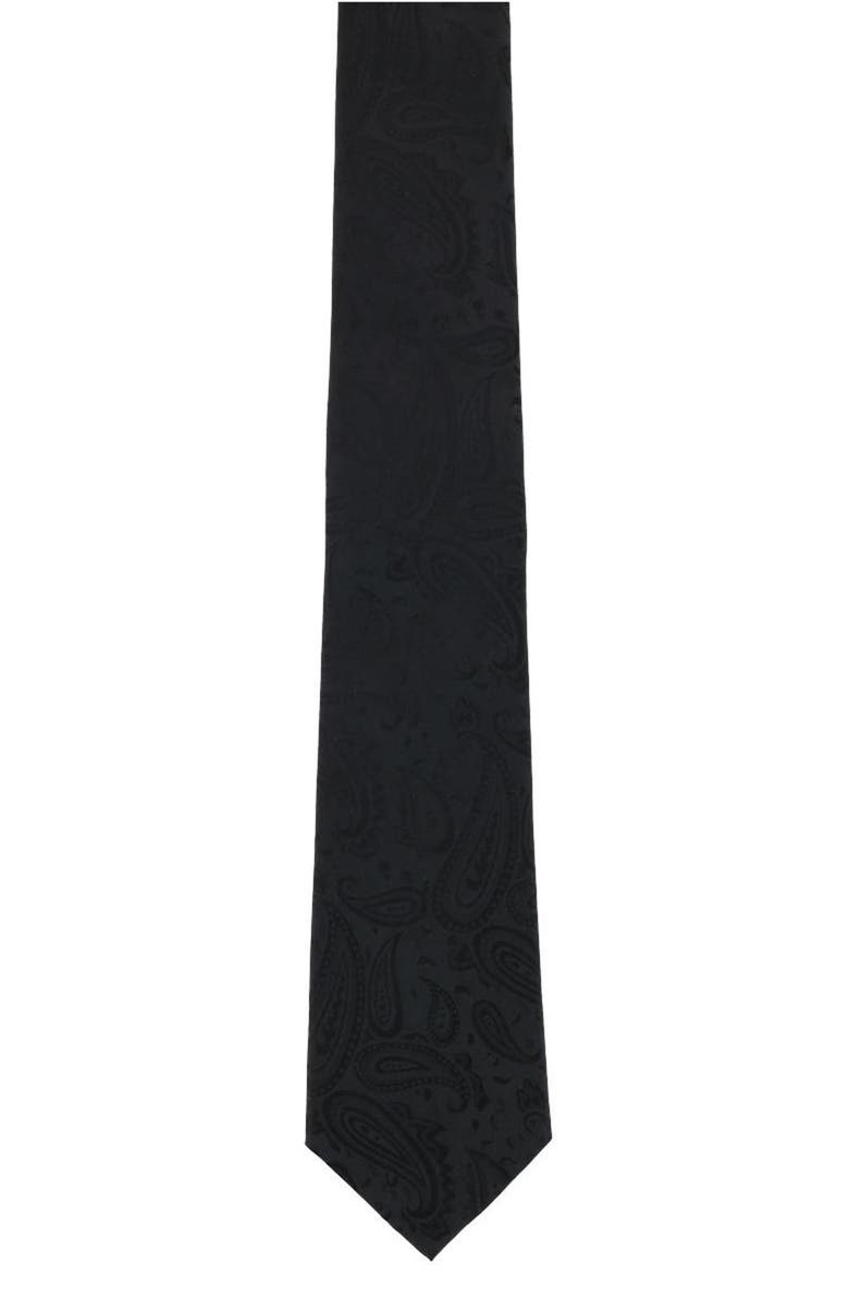 Trafalgar Banbury Silk Tie, Alternate, color, Black