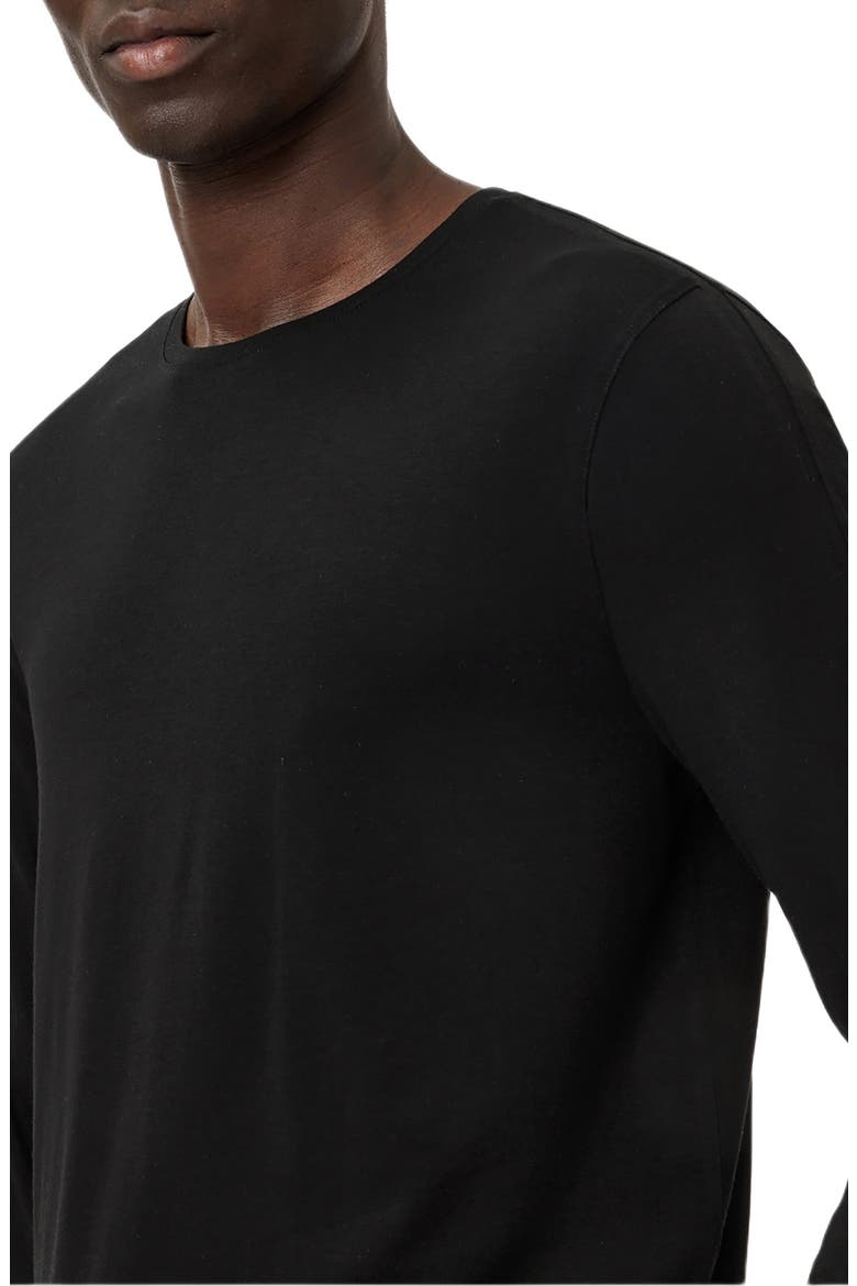 Clemente Lyocell & Wool Long Sleeve T-Shirt, Alternate, color, BLACK