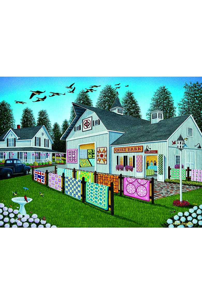 Welcome to the Quilt Barn 300 piece Jigsaw Puzzle for Adults, Alternate, color, Multicolor