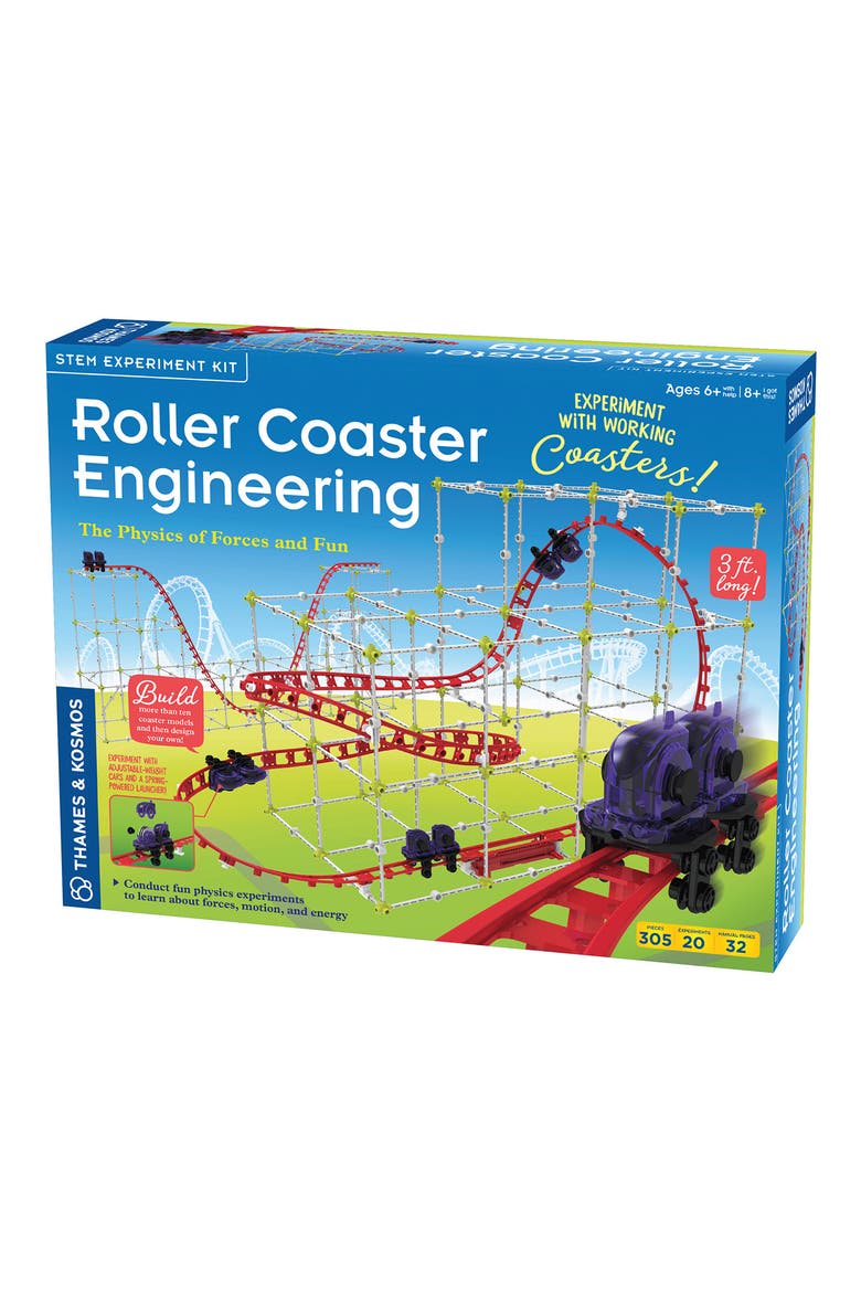 Thamos & Kosmos Roller Coaster Engineering Set, Main, color, BLUE