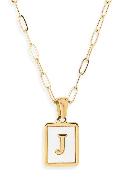 Ocean Drive Initial Pendant Necklace