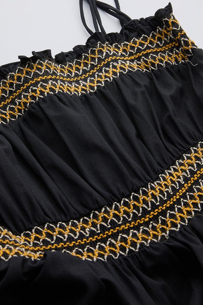 Spaghetti Strap Midi Dress, Alternate, color, Black