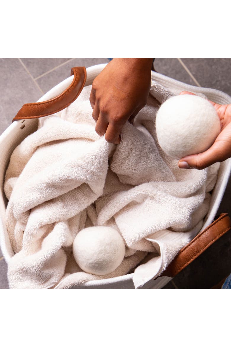 Wool Dryer Balls XL Set of 6, Alternate, color, Creamy White