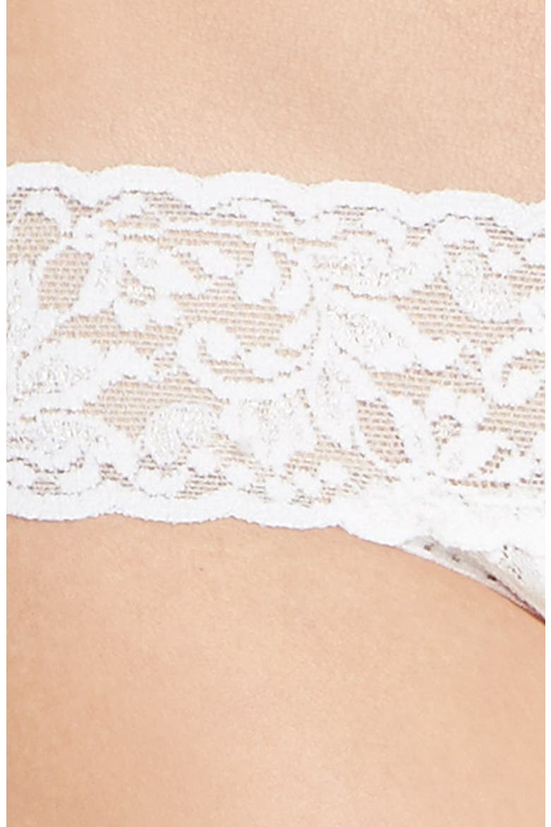 'Pearl' Low Rise Thong, Alternate, color, LIGHT IVORY