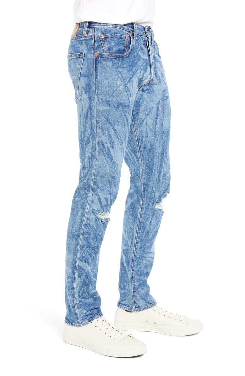 Levi's<sup>®</sup> x Justin Timberlake 501<sup>®</sup> Distressed Slim Taper Jeans, Alternate, color, 