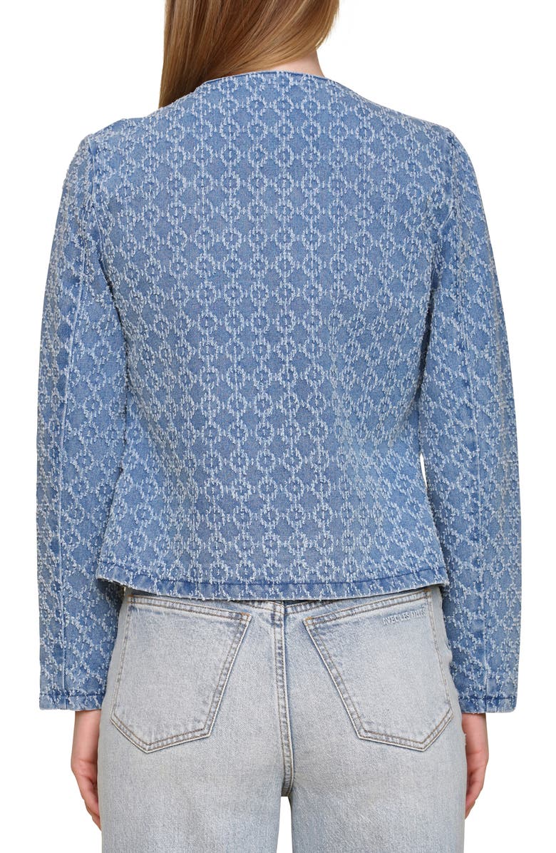 Bagatelle Textured Denim Jacket, Alternate, color, Blue