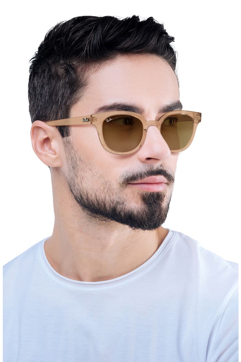 50mm Cat Eye Sunglasses, Alternate, color, LITE BROWN
