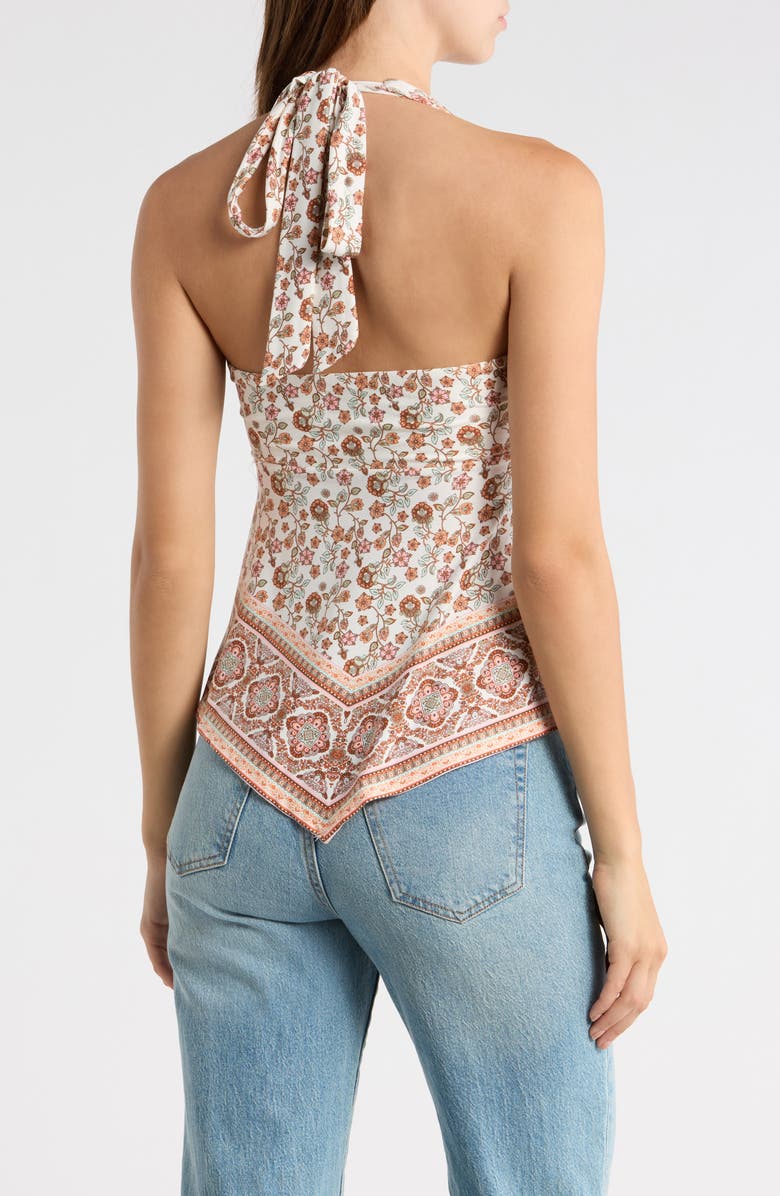 Madden Girl Halter Neck Scarf Top, Alternate, color, 