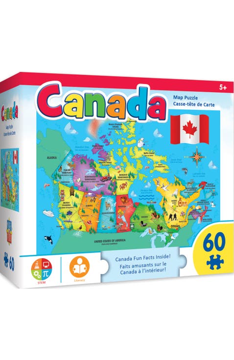 Canada Map 60 Piece Jigsaw Puzzle
