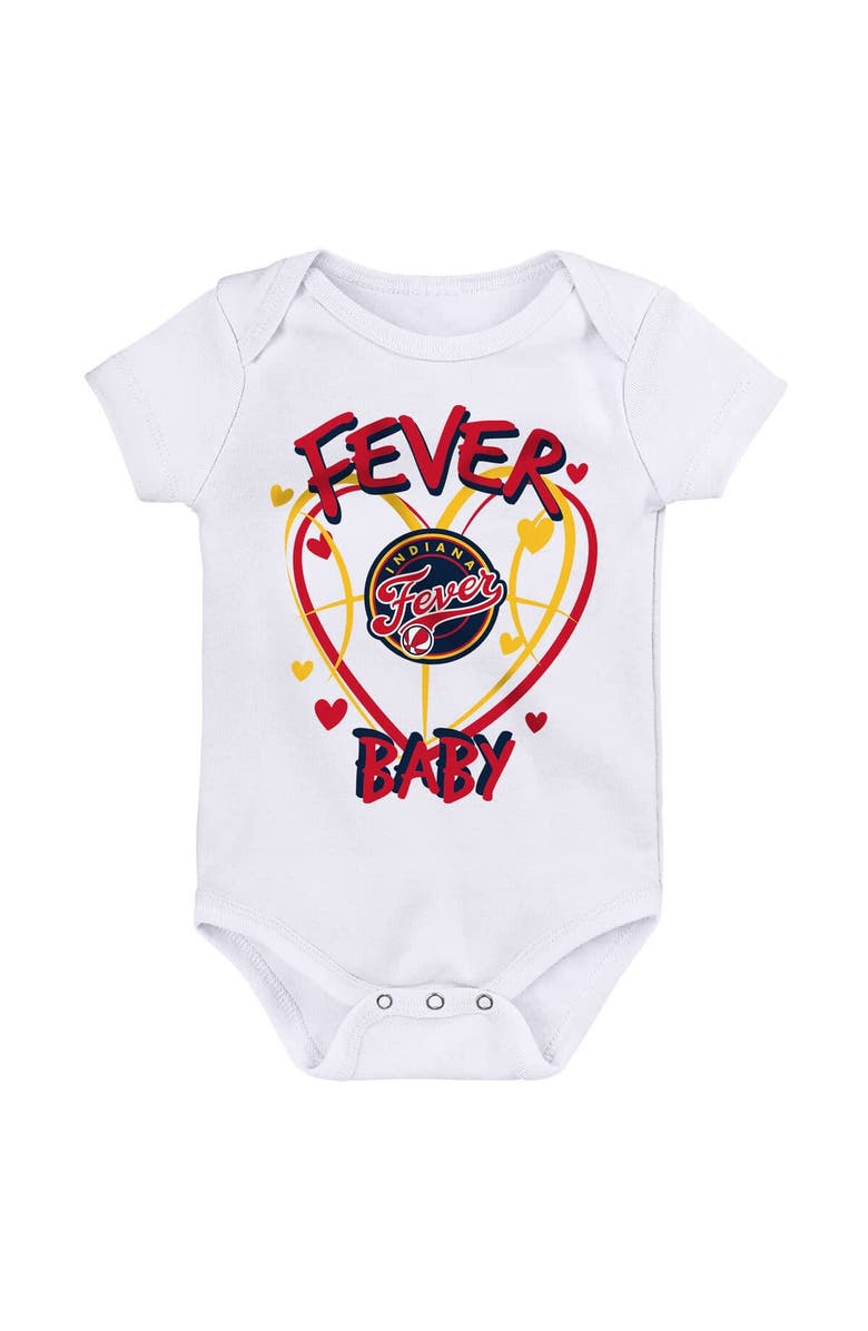 Outerstuff Newborn Outerstuff Indiana Fever Slide Home 3-Piece Creeper Set, Alternate, color,