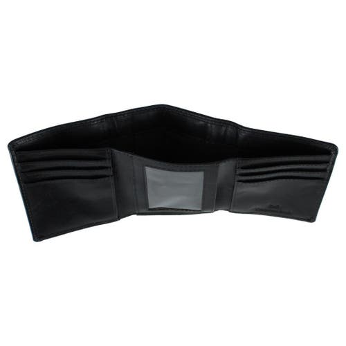 Trafalgar Tennyson Tri-fold Genuine Leather Wallet With Id Window In Brown