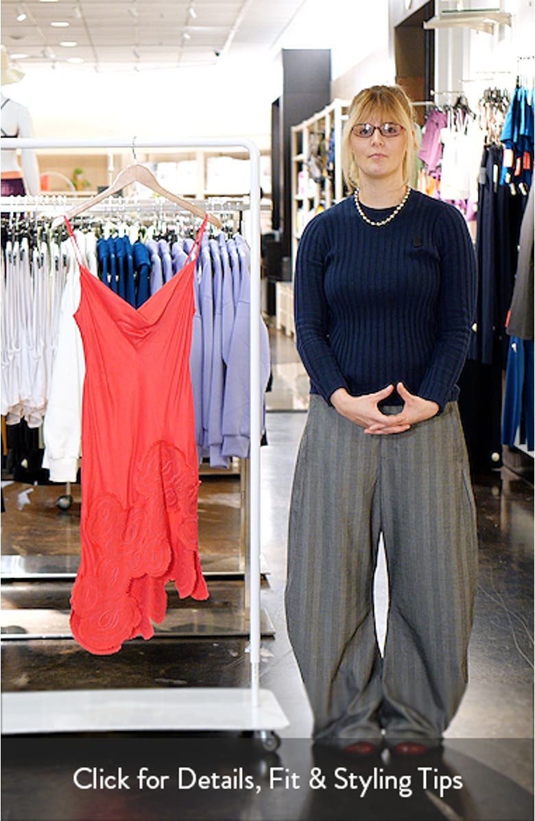Lace Trim Asymmetric Slipdress, sales video thumbnail