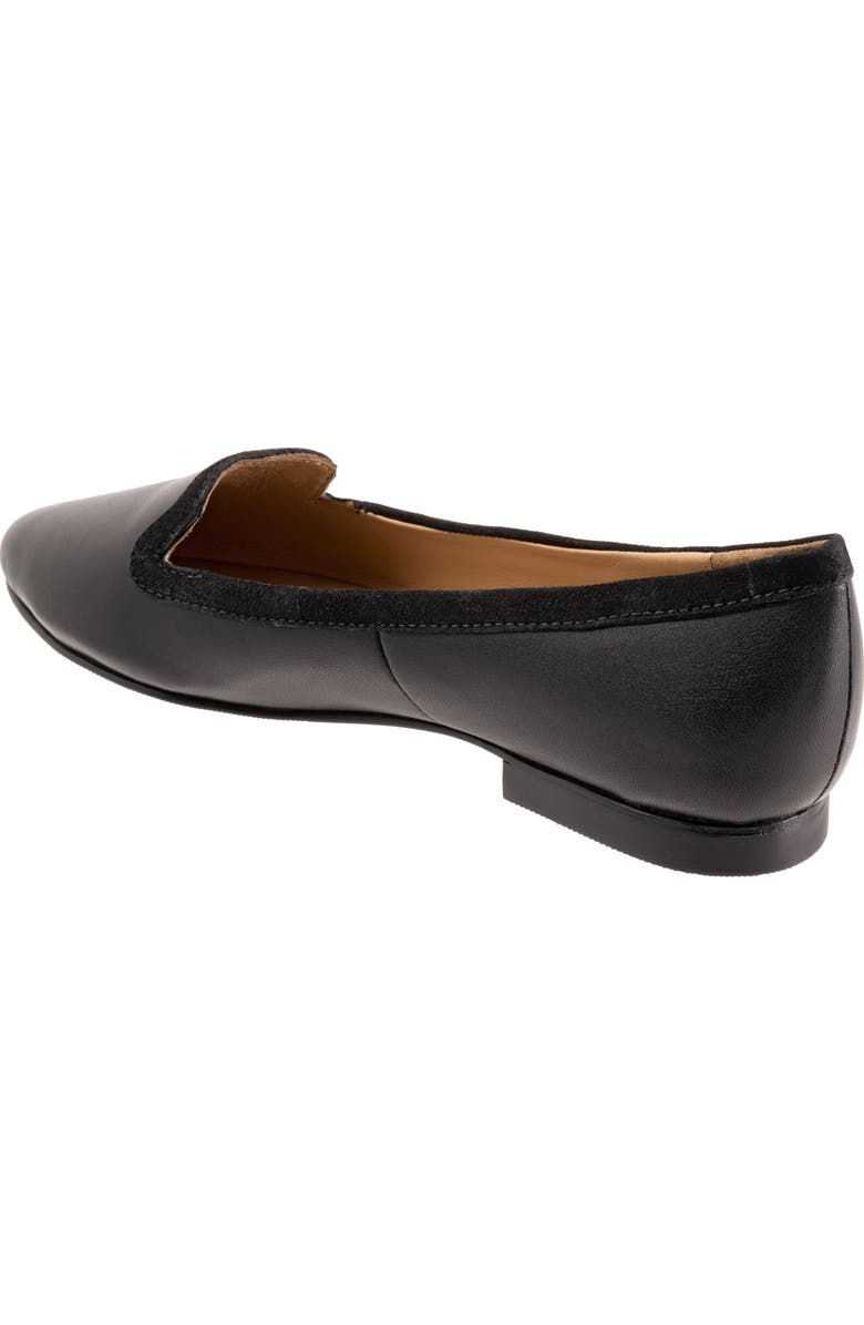 Trotters Hannah Pointed Toe Flat, Alternate, color, Black