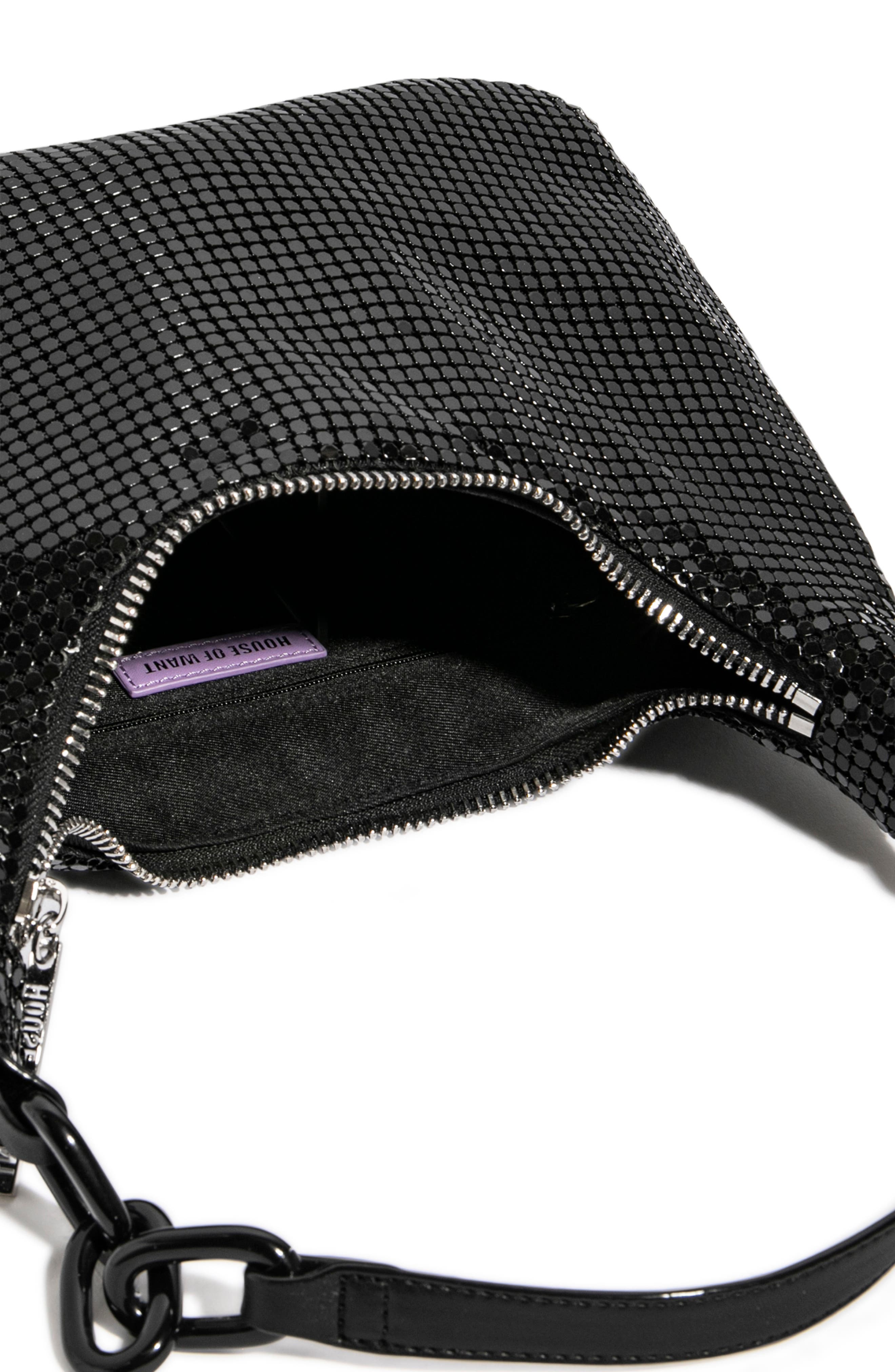 HOUSE OF WANT Newbie Metal Mesh Shoulder Bag, Alternate, color, 