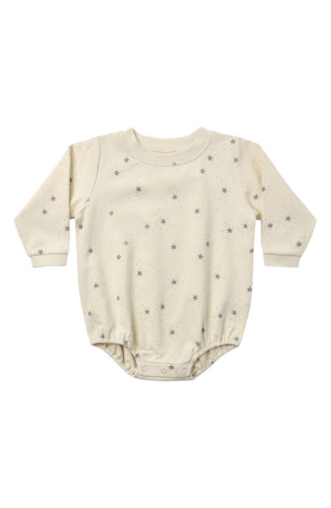 Print Stretch Organic Cotton Bubble Bodysuit