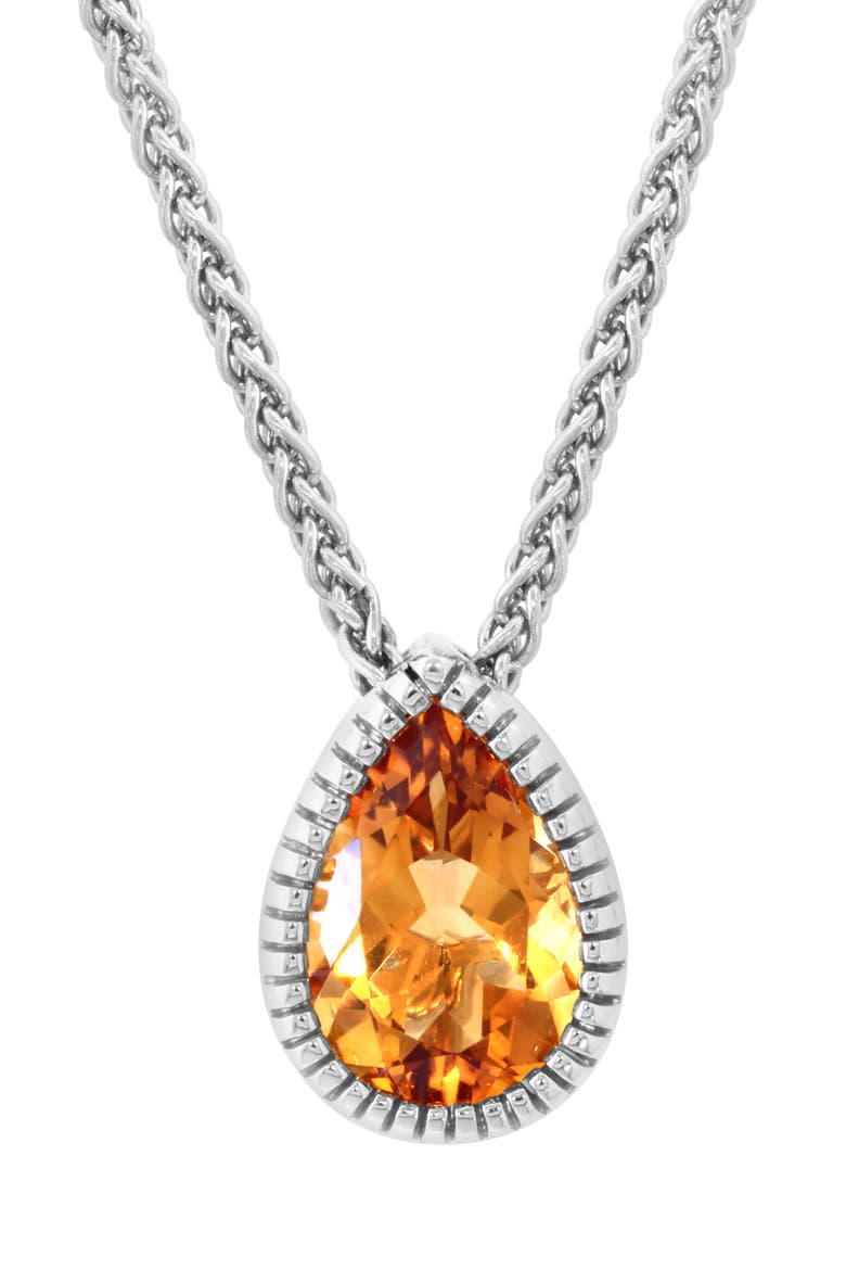 Citrine Pendant Necklace, Alternate, color, ORANGE