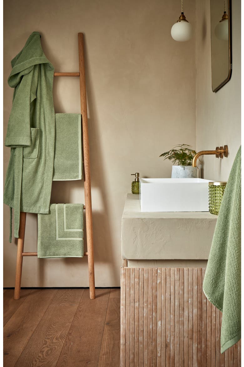 Brixton Textured Popcorn Weave Hand Towels, Alternate, color, Khaki