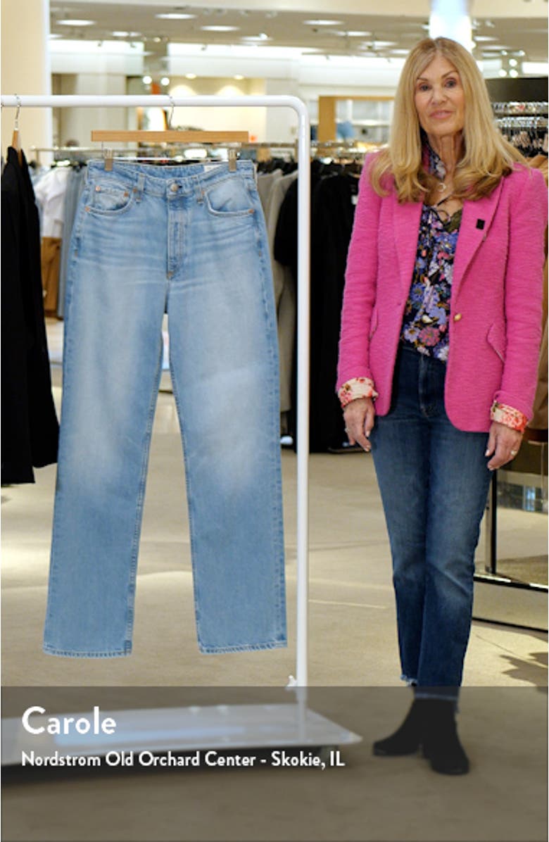 Alex High Waist Straight Leg Jeans, sales video thumbnail