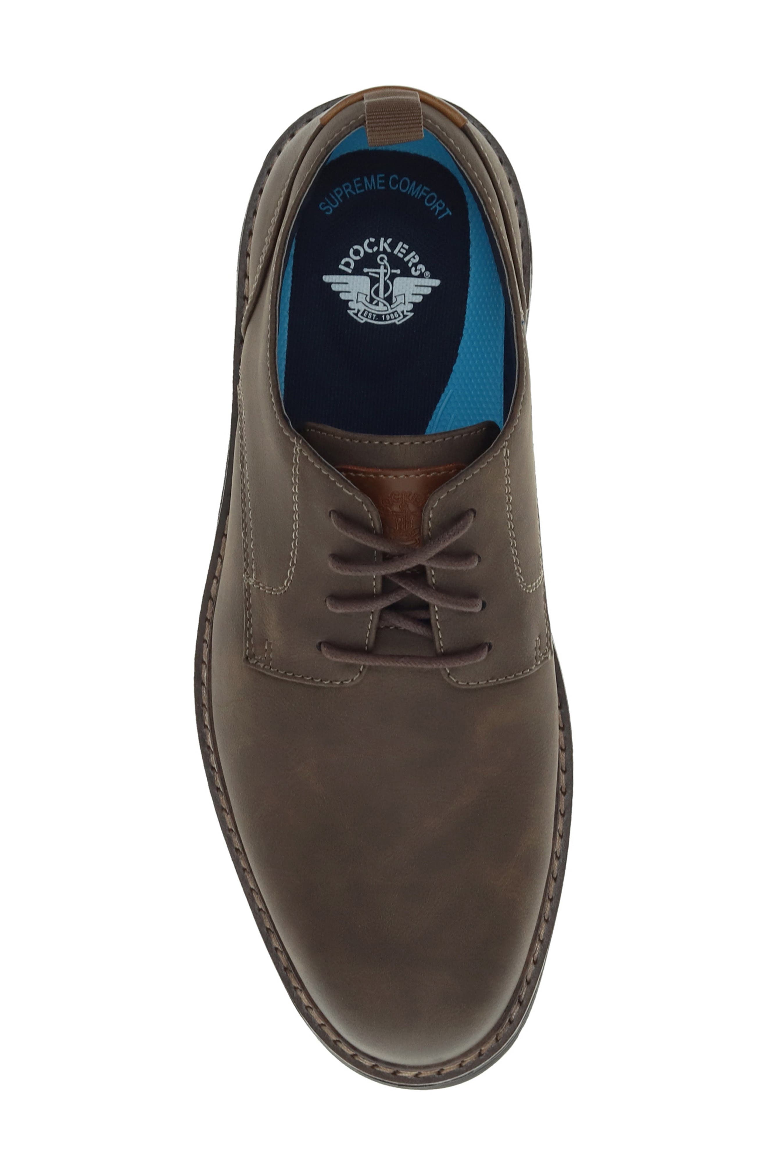 Easedale Comfort Oxford Derby, Alternate, color, DARK BROWN