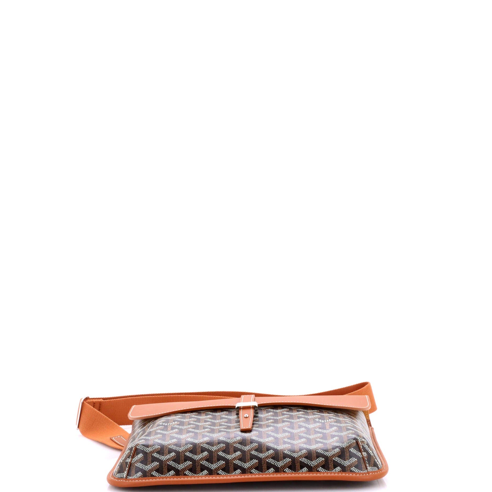 Pre-Owned Goyard Coursier Messenger Bag Coated Canvas and Leather, Alternate, color, Brown