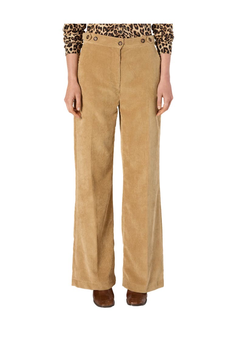 GERARD DAREL Cass Wide-Leg Corduroy Pants, Main, color, Sand