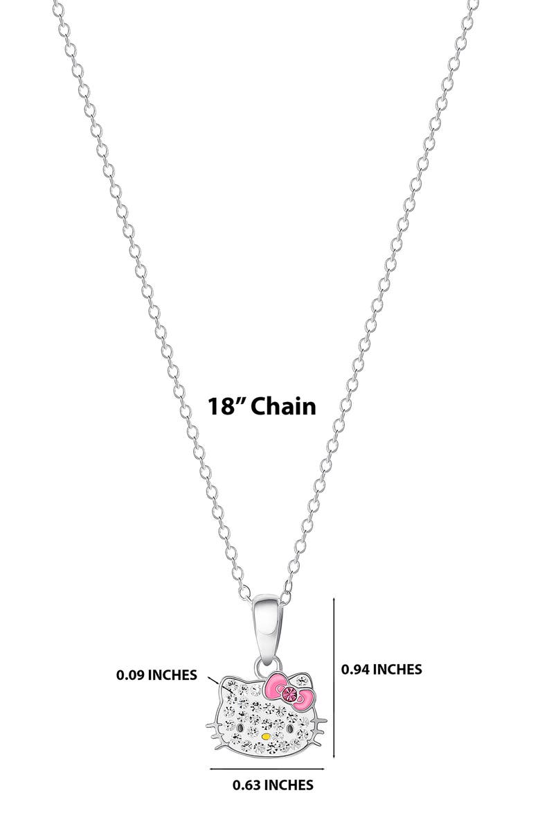 Jacmel x Sanrio Hello Kitty<sup>®</sup> Pavé Crystal Pendant Necklace, Alternate, color, 