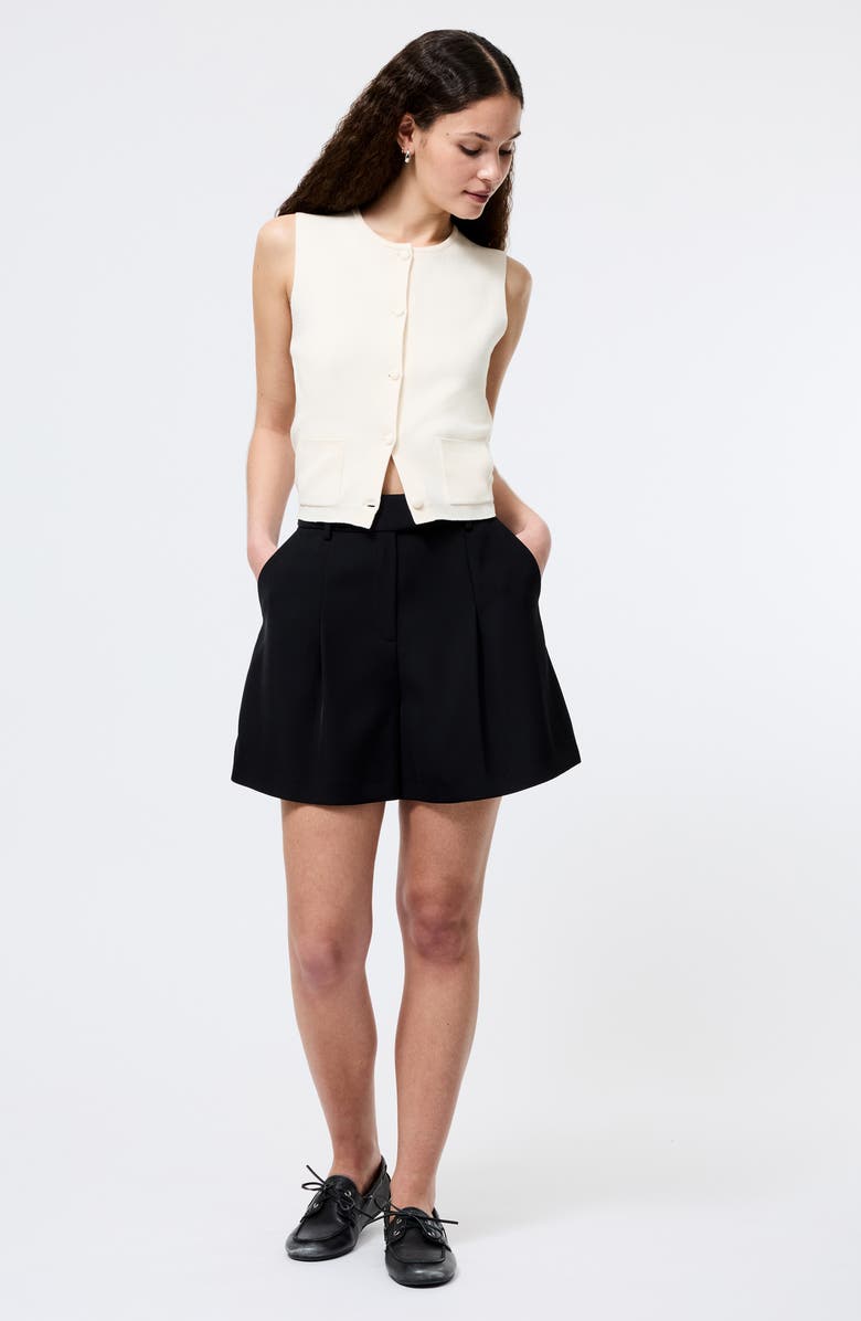 French Connection Cosysoft Knit Vest, Alternate, color, 10-Porcelain Cream