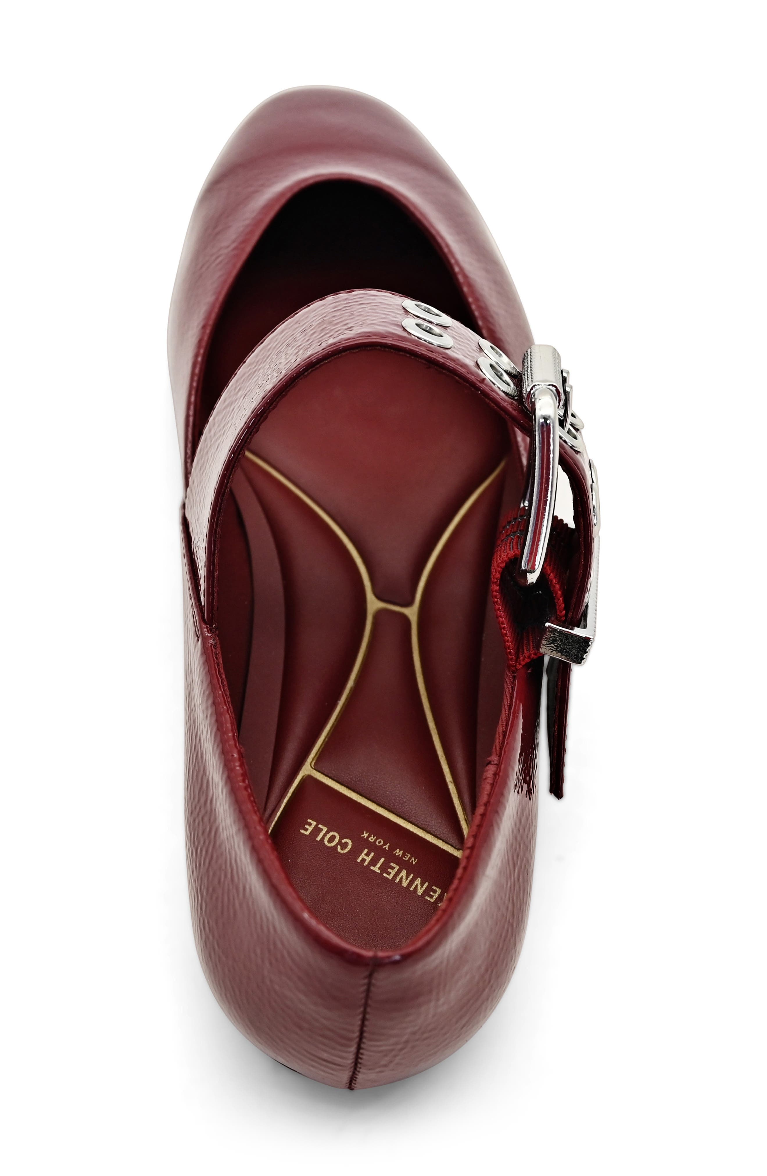 Marcella Mary Jane Flat, Alternate, color, WINE PATENT