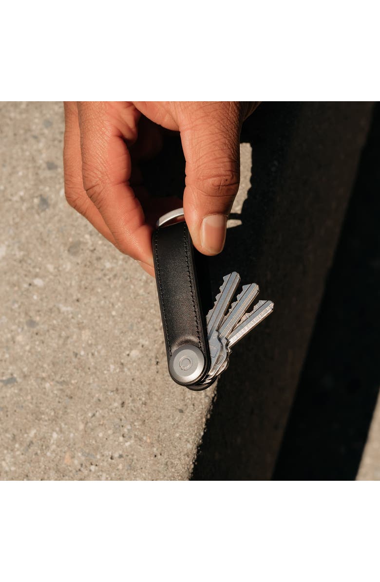 Orbitkey Hybrid Leather Key Organiser, Alternate, color, Black