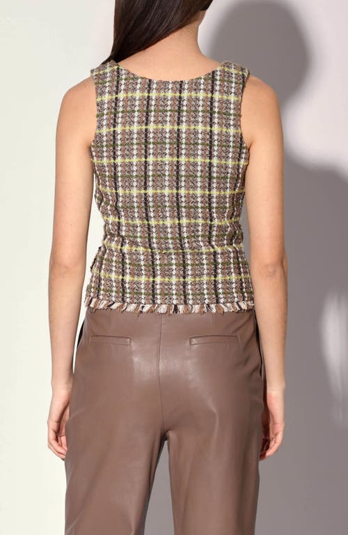 Walter Baker Maria Tweed Top In Multi