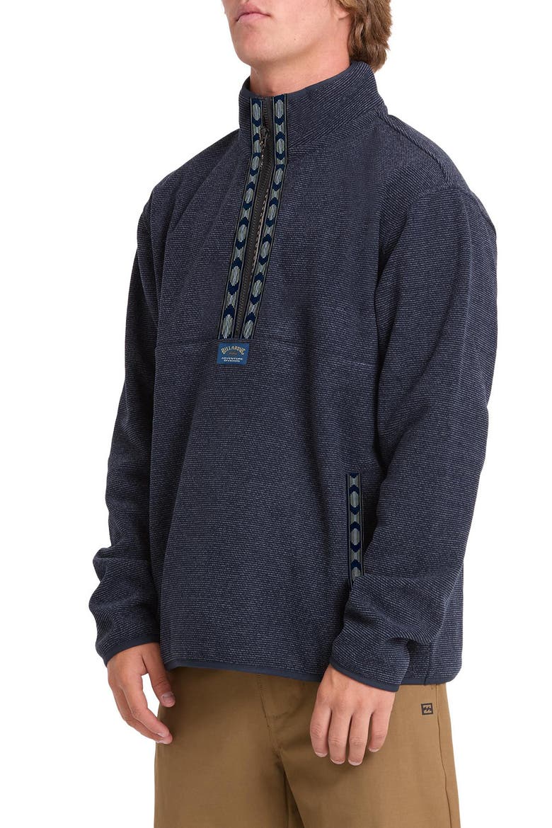Fontier Mock Neck Pullover, Alternate, color, TRUE NAVY