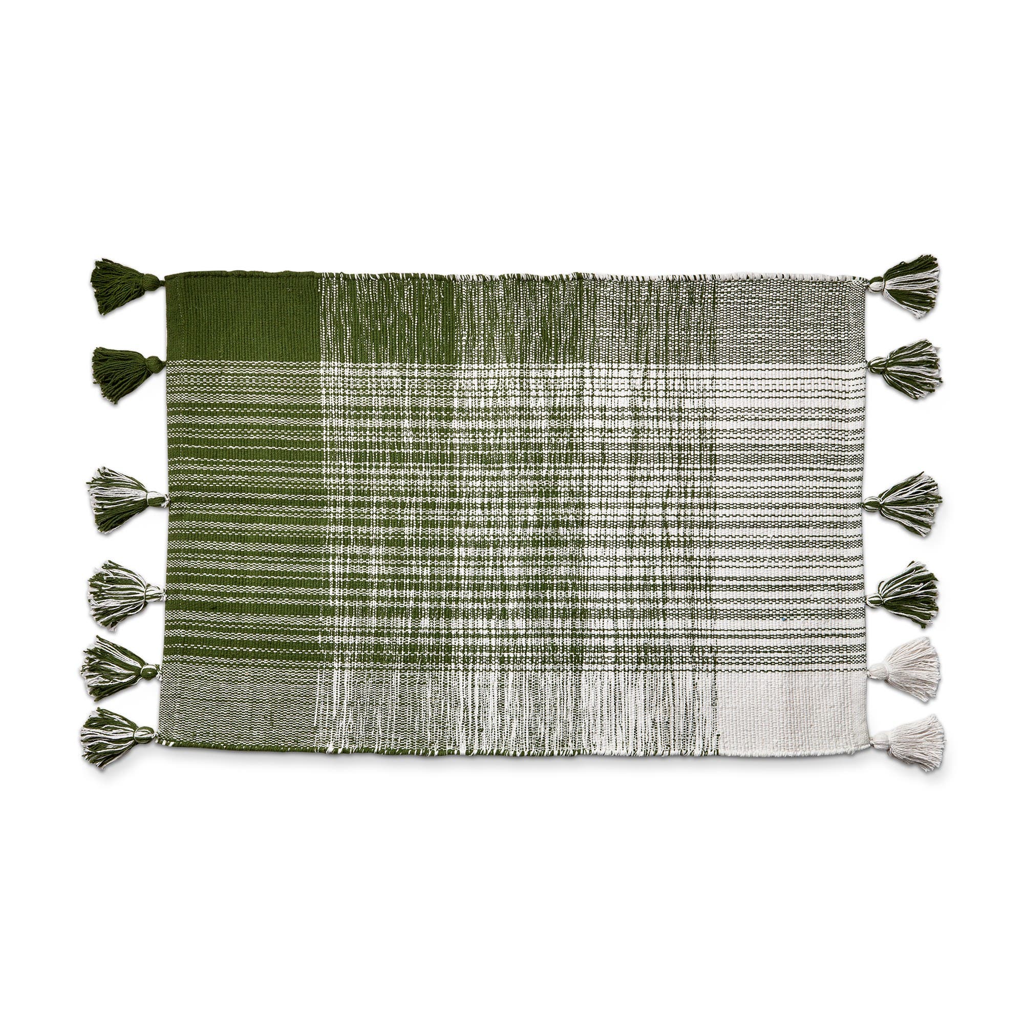 Tag Tassel Plaid Doormat Stylish Home Entryway Rug In Multi