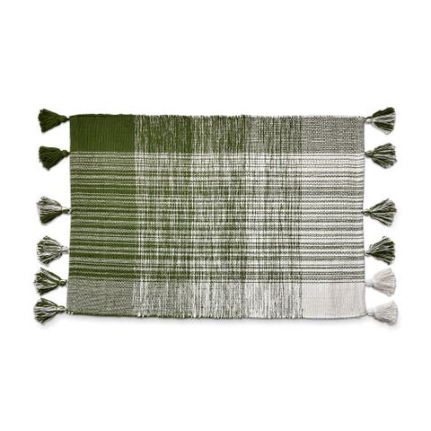 Tag Tassel Plaid Doormat Stylish Home Entryway Rug
