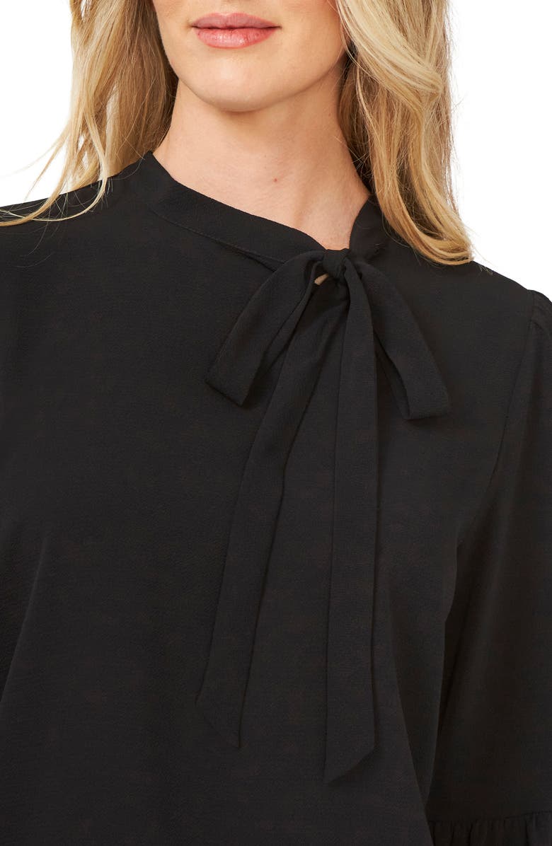 CeCe Tie Neck Blouse, Alternate, color,