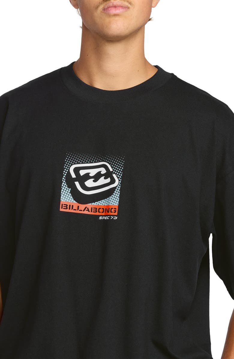 Billabong Spec Logo Cotton Graphic T-Shirt, Alternate, color, Black