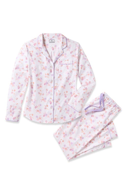 PETITE PLUME PETITE PLUME SEASHELL PRINT BRUSHED COTTON TWILL PAJAMAS